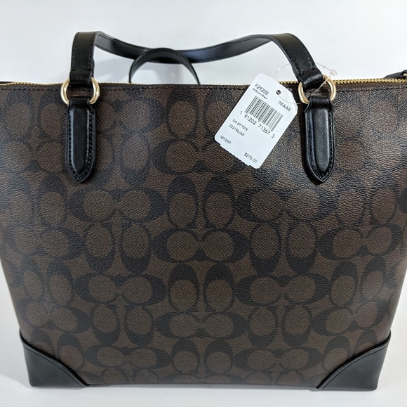 NEW WOMEN'S COACH (F29208) SIGNATURE BROWN LEATHER - Picture 2 of 8
